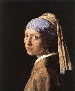 Jan Vermeer Girl with a Pearl Earring oil painting artist
